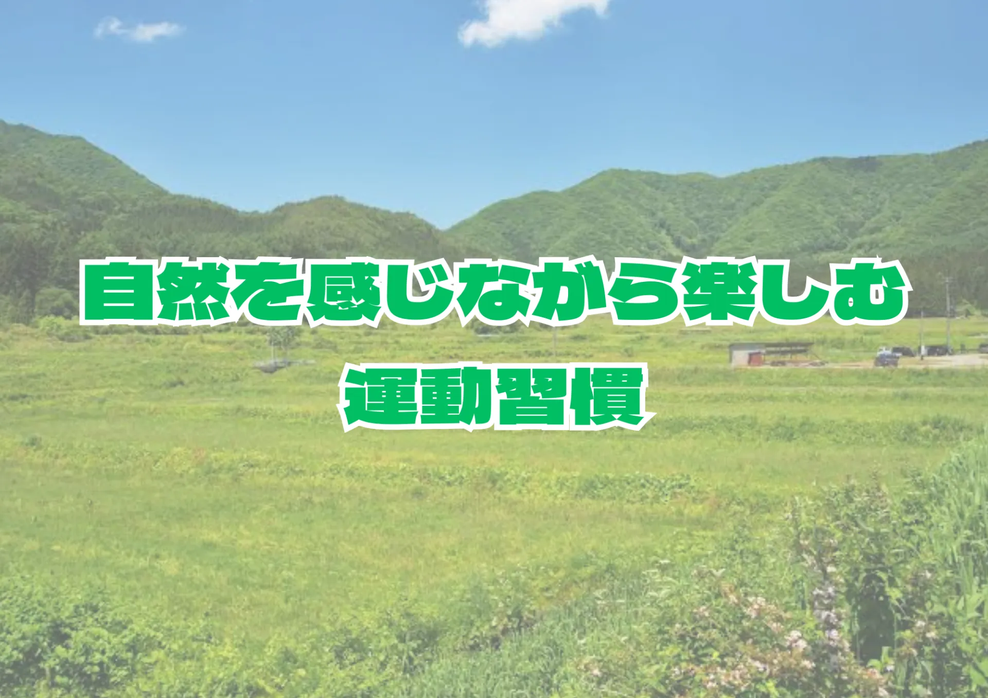 厚木市で手軽に始める！自然を感じながら楽しむ運動習慣