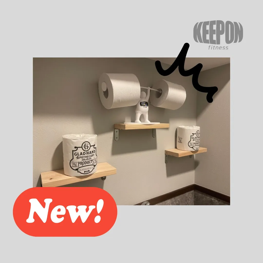 トイレにバーベルを持った人が出現⁉️(マッチョではない)